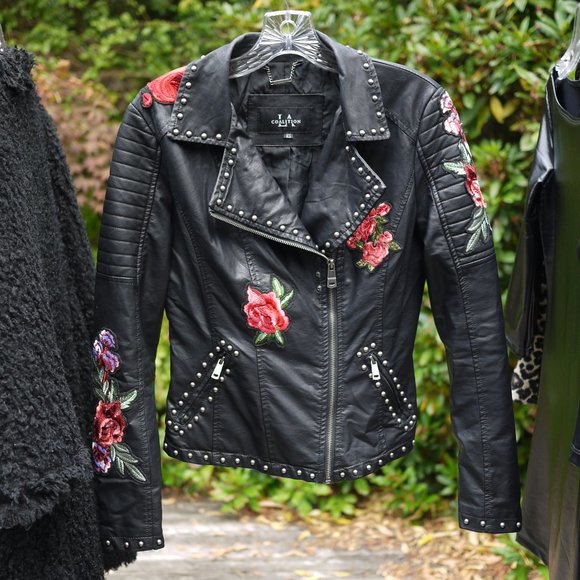 la coalition vegan leather jacket